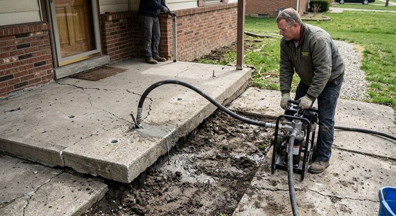 Concrete Patio Raising in San Antonio, TX