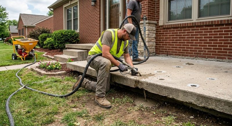 Sunken Sidewalk Repair in Des Moines, IA